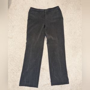 Jones New York Signature Stretch Charcoal Dress Pants Size Petite 4